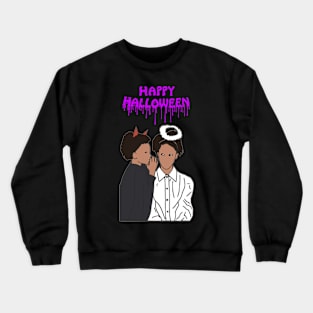 Happy Halloween Whisper Purple Crewneck Sweatshirt